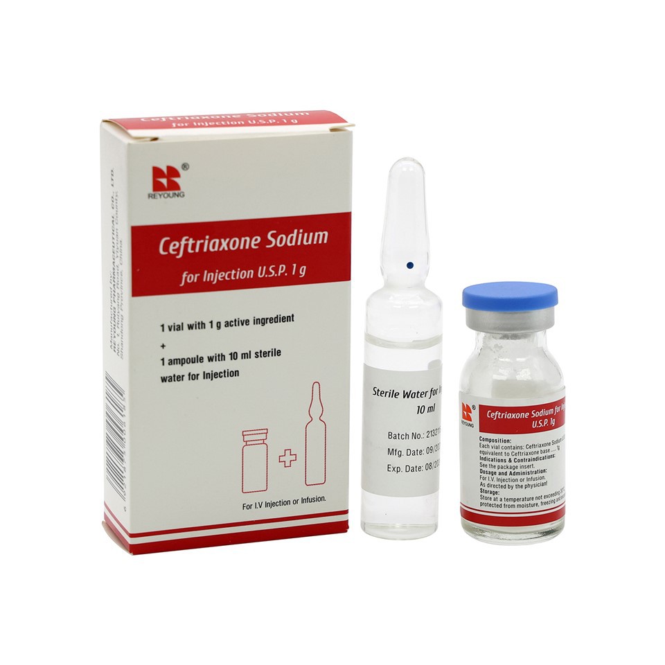 Ceftriaxone سوڈیم برائے انجکشن